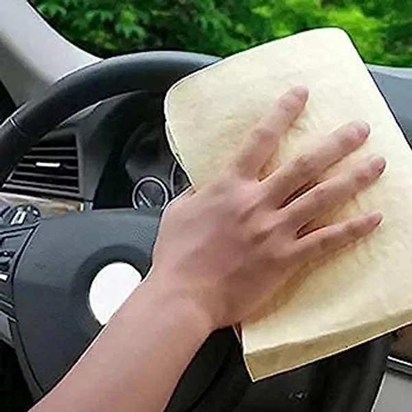 (Pack Of 2) Magic Towel Reusable Absorbent Water for Kitchen Cleaning Car Cleaning, Unique Living Towel, Super Absorbent, Chamois Leather Wipes Wet and Dry PVA Fibers Cloth