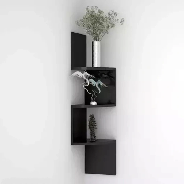 EXPERT Zigzag Corner 5 Tier Wall Mount Shelf Unit/Racks and Shelves/Wall Shelf/Book Shelf/Wall Decoration