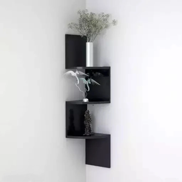 EXPERT Zigzag Corner 5 Tier Wall Mount Shelf Unit/Racks and Shelves/Wall Shelf/Book Shelf/Wall Decoration