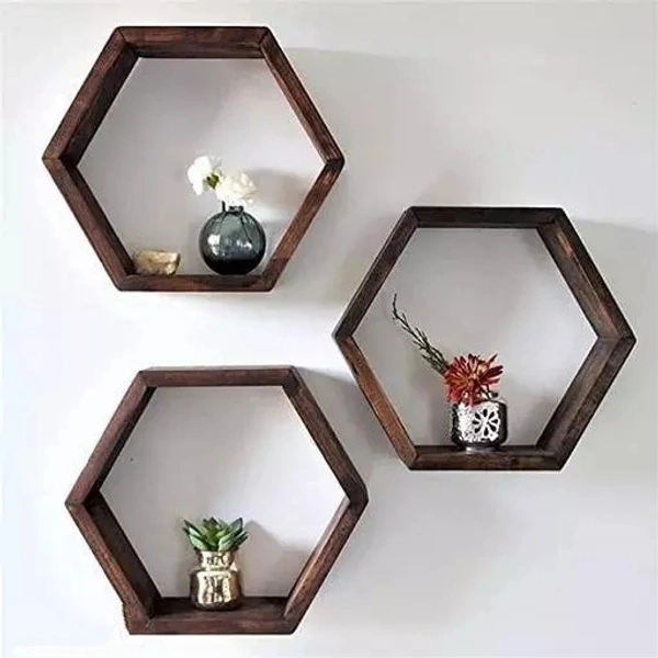 Wall Shelves Set of Three Wall Mount For Living Room 