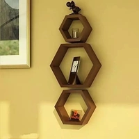Wall Shelves Set of Three Wall Mount For Living Room 