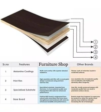Furniture shop big tv cabinate of brown and white colour