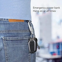 Portable Mini Power Bank, Emergency Charger, Keychain Phone Charger, Fast Finger 1500mah Charging, Compatible with, Best C-pin