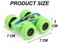( Pack of 2 Multicolor) Double-Sided Mini Tumbling Toy Fun Car, Inertia Safety, Crash-Resistant, Anti-Fall Kids Car Combo Set