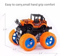 Mini Monster Truck Pull Back Cars Toys, 360 Degree Stunt car Friction Powered Cars Push go Truck for Toddlers Kids Gift