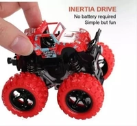 Mini Monster Truck Pull Back Cars Toys, 360 Degree Stunt car Friction Powered Cars Push go Truck for Toddlers Kids Gift