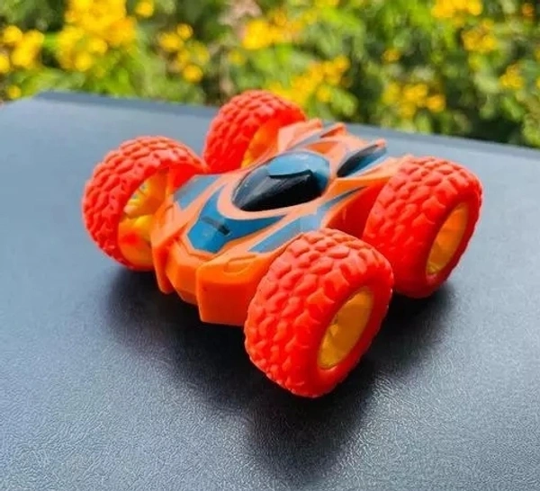 Kids Mandi Fun Push and Go Vehicle Monster 3D Tumbling Stunt Car Toys (Multicolor)