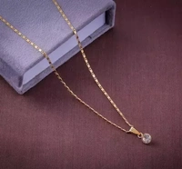 Solitaire Diamond With Fancy Chain Design By Delfa For Women And Girls