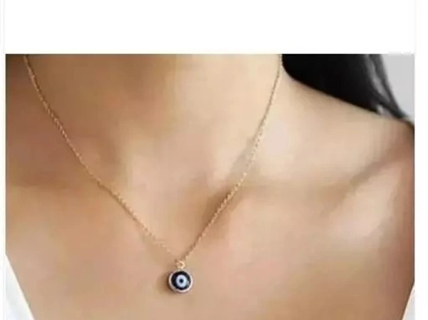 Evil Eye Bracelet and Pendant with Chain. Natural Blue Evil Eye Pendant Protect You From Bad Eyes For Boys and Girls.