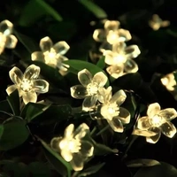 Silicone Blossom Flower 14 LED 3M Warm White Fairy String Lights for Festival Home Decoration (Pack of 1 Warm White)
