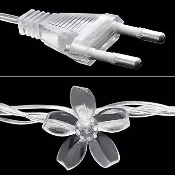 Silicone Blossom Flower 14 LED 3M Warm White Fairy String Lights for Festival Home Decoration (Pack of 1 Warm White)