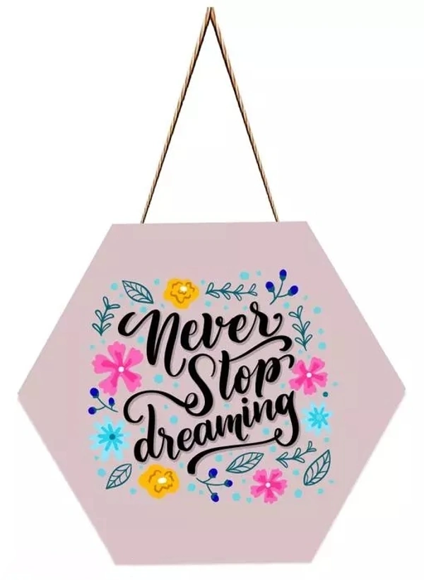 SAF wall hanging - motivational hexagon uv textured wall Painting 21 cm x 21 cm