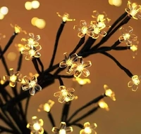 Lilone 24 Led Blossom Tree For Home Decoration Night Light 14X5 Inches (Warm White , 2 Pin Plug)