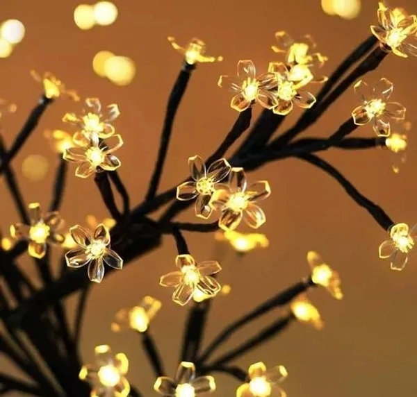Lilone 24 Led Blossom Tree For Home Decoration Night Light 14X5 Inches (Warm White , 2 Pin Plug)