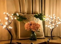 Lilone 24 Led Blossom Tree For Home Decoration Night Light 14X5 Inches (Warm White , 2 Pin Plug)