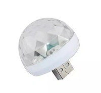 Lights Mini Disco DJ Disco Lamp Light Multi-Color Sound Activated Music Controlled Sensor Lights USB Powered Atmosphere Light Car Fancy Light(Multi-Colored)