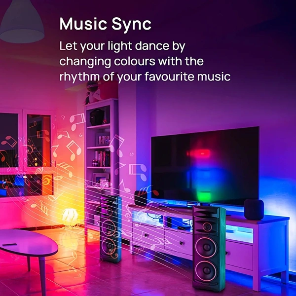 B22D 12.5W Wi-Fi Smart LED Bulb with Music Sync for Amazon Alexa & Google Assistant (Pack of 1, Multicolor)74%off74%off