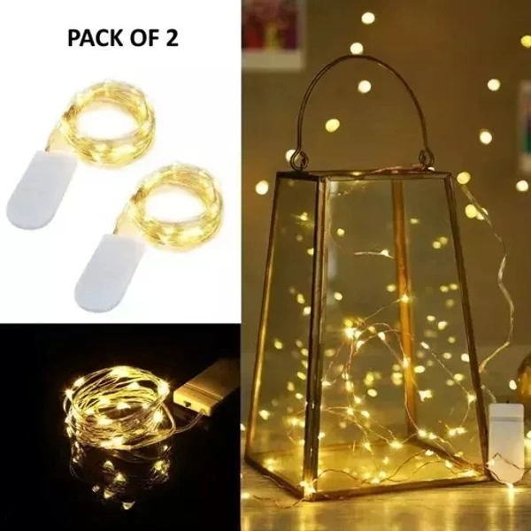 Coin Battery String Warm Light (Pack of 2)