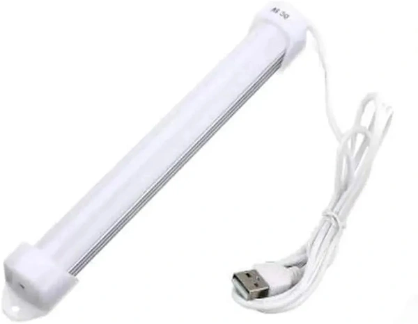 Portable USB LED Mini Tube Light, with High Brightness Cool Day Light for Small Rooms, Petty Shops, Car Indoor Mini Light Straight Linear LED Tube Light 1metre Wire -(10inch)