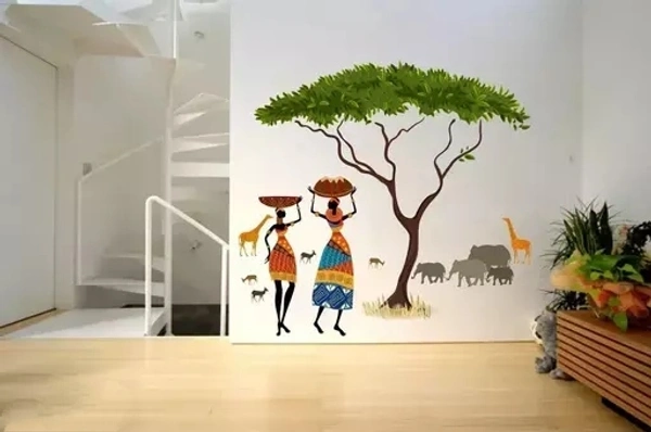 African Jungle Story Wall Sticker