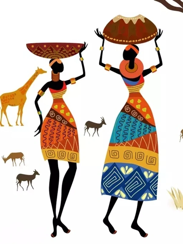 African Jungle Story Wall Sticker