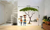 African Jungle Story Wall Sticker