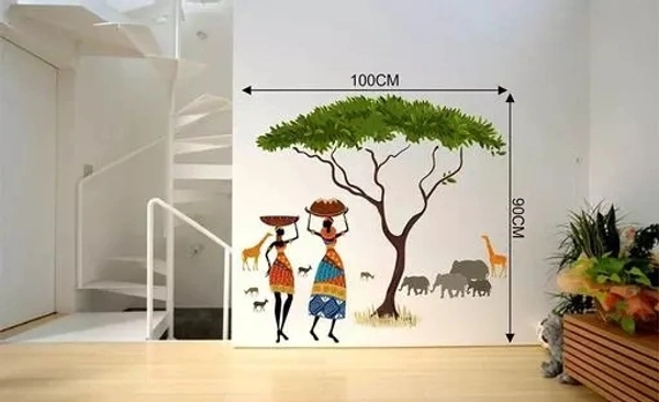 African Jungle Story Wall Sticker