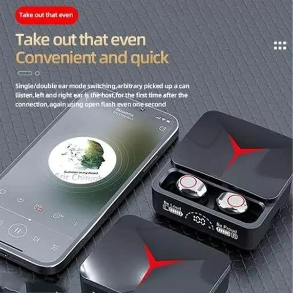 Bluetooth M19 / M90 / M10 / T2 TWS Wireless Bluetooth Headset LED Large Screen Digital Display Touch waterproof earbuds under 400