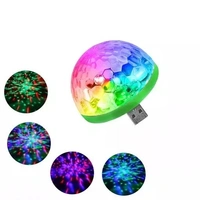New USB Party Lights LED Small Magic Disco Ball Sound Control DJ Light Disco Light for Car Led Light USB Light (Multi-Colour)