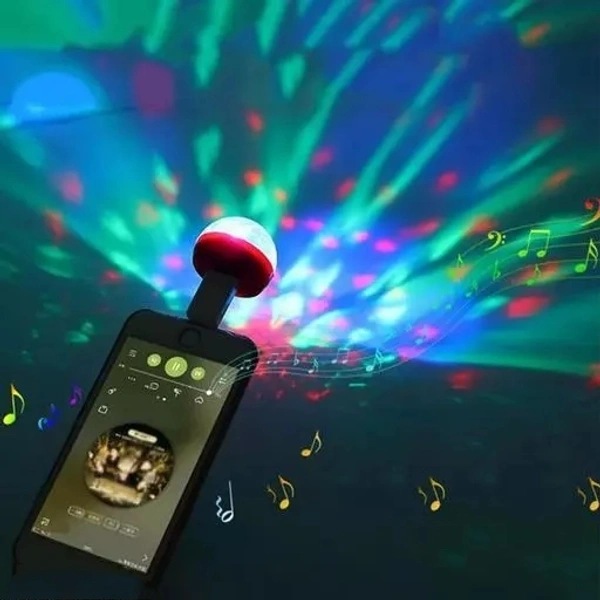 New USB Party Lights LED Small Magic Disco Ball Sound Control DJ Light Disco Light for Car Led Light USB Light (Multi-Colour)