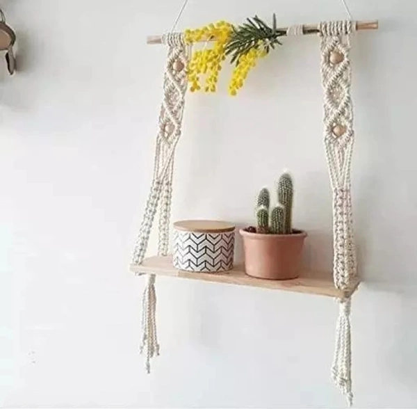 Macrame Wall Hanging Shelf WSH 121