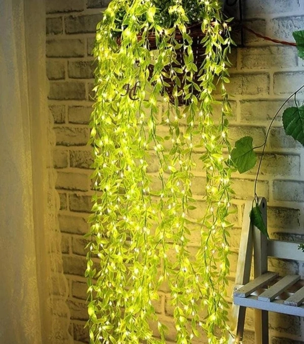 Leaf Curtain Light Size: 14 feet Long. 3.5 feet Height
