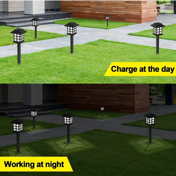 Solar Garden Lights LED Outdoor Stake Spotlight Fixture for Garden Light (Pack of 2pc )