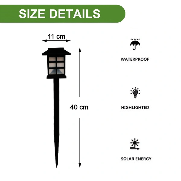 Solar Garden Lights LED Outdoor Stake Spotlight Fixture for Garden Light (Pack of 2pc )