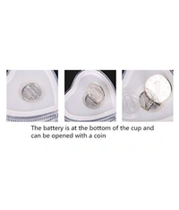 Heart Shape Liquid Activated Blinking Led Glass 