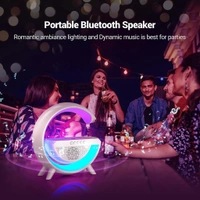 3-in-1 Multi-Function LED Night Lamp with Bluetooth Speaker, Wireless Charging, for Bedroom for Music, Party and Mood Lighting - Perfect Gift for All Occasions