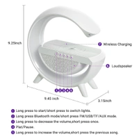 3-in-1 Multi-Function LED Night Lamp with Bluetooth Speaker, Wireless Charging, for Bedroom for Music, Party and Mood Lighting - Perfect Gift for All Occasions