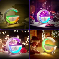 3-in-1 Multi-Function LED Night Lamp with Bluetooth Speaker, Wireless Charging, for Bedroom for Music, Party and Mood Lighting - Perfect Gift for All Occasions