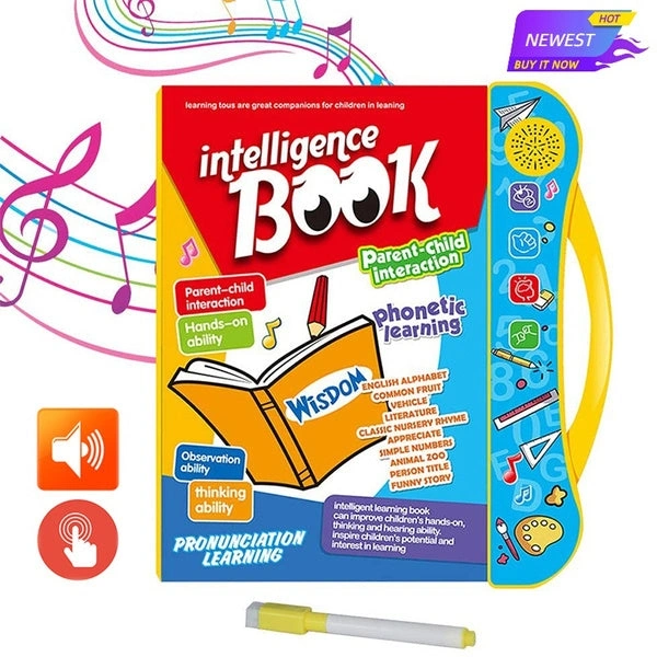 MUSICAL LEARNING STUDY BOOK WITH NUMBERS, LETTERS 