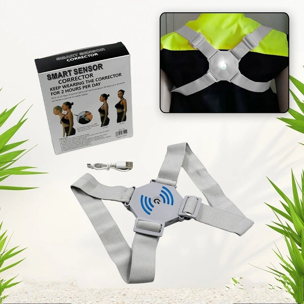 Smart Back Posture Corrector, Shoulder and Back Posture Band Posture Reminder with Smart Vibration Sensor Reminder for Kids Men and Women