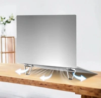  Mini Premium Metal Folding Portable Stand Compatible with Every Laptop, Keyboard and Tablet