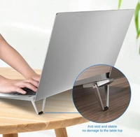  Mini Premium Metal Folding Portable Stand Compatible with Every Laptop, Keyboard and Tablet