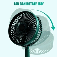  Telescopic Electric Desktop Fan, Height Adjustable, Foldable & Portable for Travel/Carry | Silent Table Top Personal Fan for Bedside, Office Table (Battery Not Include)