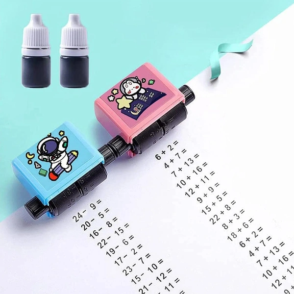  Roller Digital Teaching Stamp, Addition and Subtraction Roller Stamp
