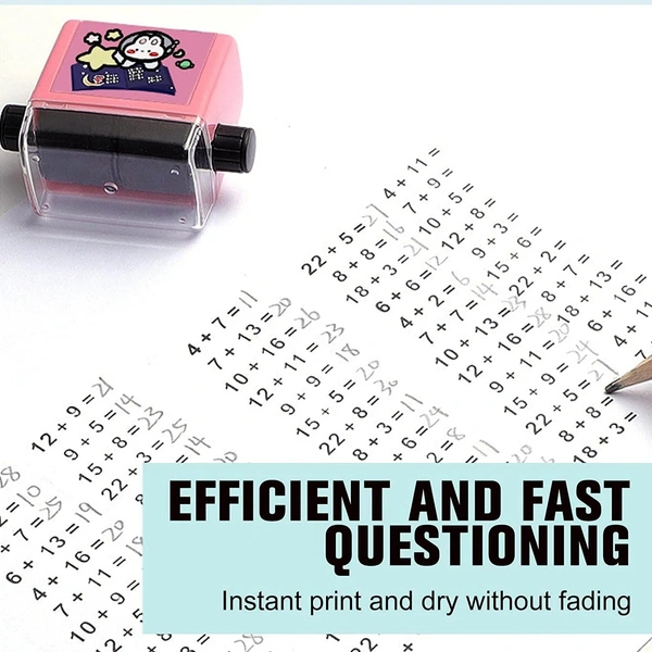  Roller Digital Teaching Stamp, Addition and Subtraction Roller Stamp