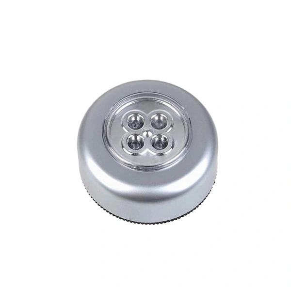 Round Shaped LED Battery-Powered Wireless Night Light Stick Tap Night(Pack of 4)