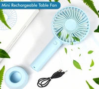  PORTABLE CLASSIC HAND FAN TABLE FAN 3 STEP SPEED SETTING FAN PERSONAL DESK FAN SUITABLE FOR OFFICE , SCHOOL & HOME USE