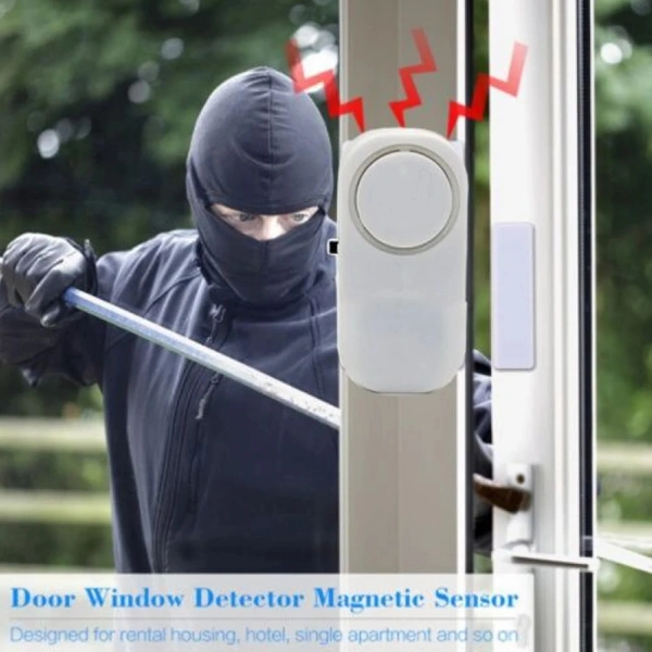 Wireless Window Door Alarm, Sensor Door Alarm for Kids Safety, Alarm System for Home Security for Pool, Garage, Apartment, Dorm, RV and Office 
