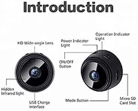 HD Focus Magnet Camera Full HD Mini WiFi Night Vision IP Wireless 1080P Audio Video Nanny Camera for Home Offices Security (Magnet Camera)