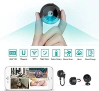 HD Focus Magnet Camera Full HD Mini WiFi Night Vision IP Wireless 1080P Audio Video Nanny Camera for Home Offices Security (Magnet Camera)
